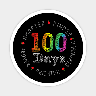 Smarter Kinder Stronger Brighter 100 Days Of School Magnet